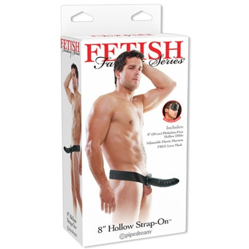 STRAP-ON OCO 8'' HOLLOW FETISH FANTASY SERIES PRETO - Lust Sexshop