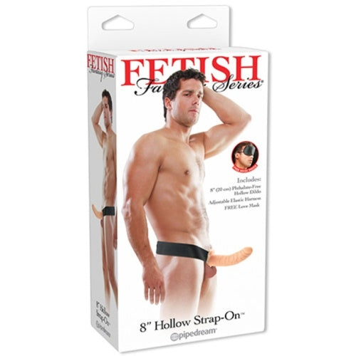 STRAP-ON OCO 8'' HOLLOW FETISH FANTASY SERIES BRANCO - Lust Sexshop