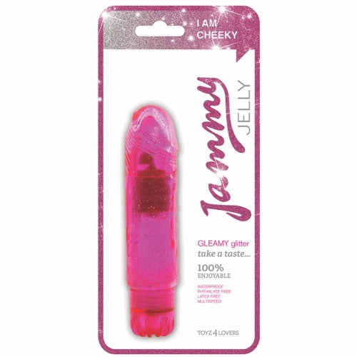 VIBRADOR JAMMY JELLY GLEAMY GLITTER - Lust Sexshop
