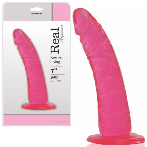 DILDO REAL RAPTURE EARTH FLAVOUR 7'' ROSA - Lust Sexshop
