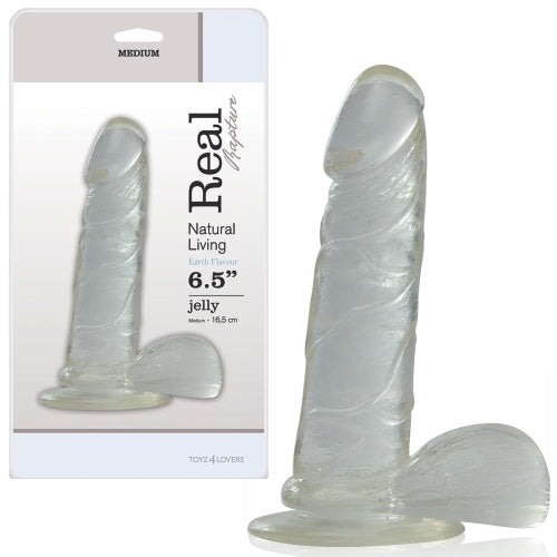 DILDO REAL RAPTURE EARTH FLAVOUR 6.5'' TRANSPARENTE - Lust Sexshop