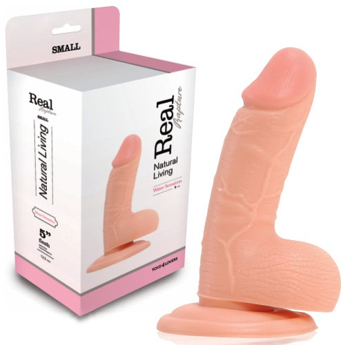 DILDO REALÍSTICO REAL RAPTURE WATER SENSATIONS 5'' BRANCO - Lust Sexshop
