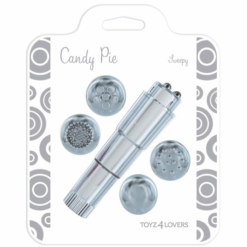 VIBRADOR CANDY PIE SWEEPY PRATEADO - Lust Sexshop