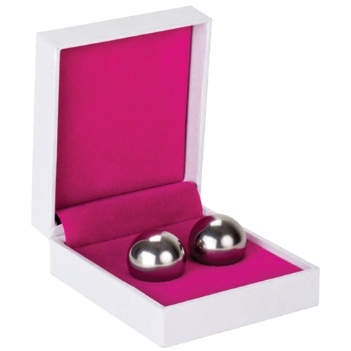 BOLAS VAGINAIS BEN WA BALLS MEDIUM WEIGHT PRATEADAS - Lust Sexshop