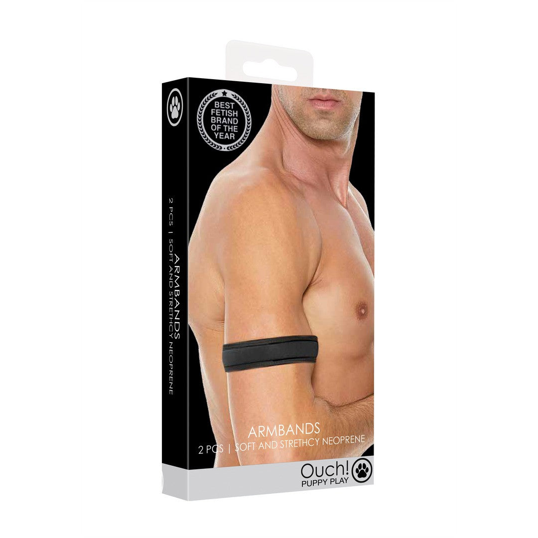 FAIXA DE BRAÇO EM NEOPRENE PRETA OUCH! - Lust Sexshop