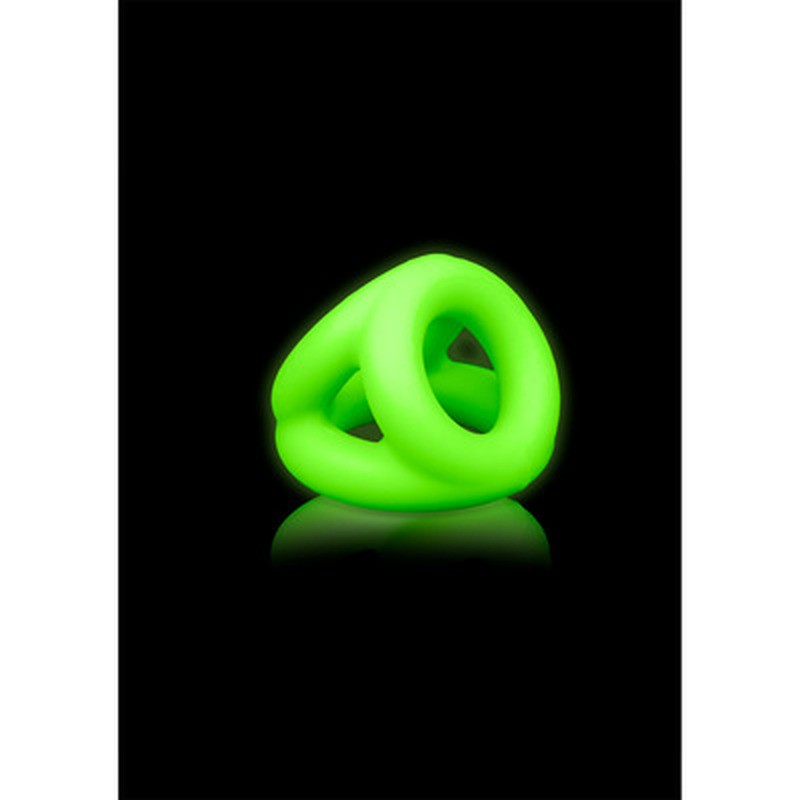 ANEL PARA O PÉNIS E TESTÍCULOS FLUORESCENTE GLOW IN THE DARK OUCH! - Lust Sexshop