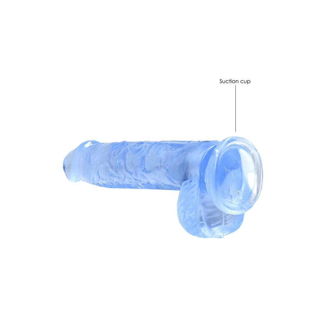 REALROCK REALISTIC DILDO WITH BALLS 6 /15 CM BLUE