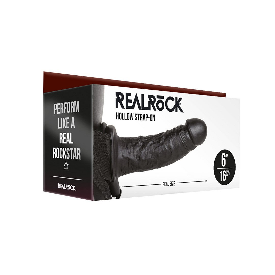 STRAP-ON OCO 6 /15,5 CM PRETO REALROCK