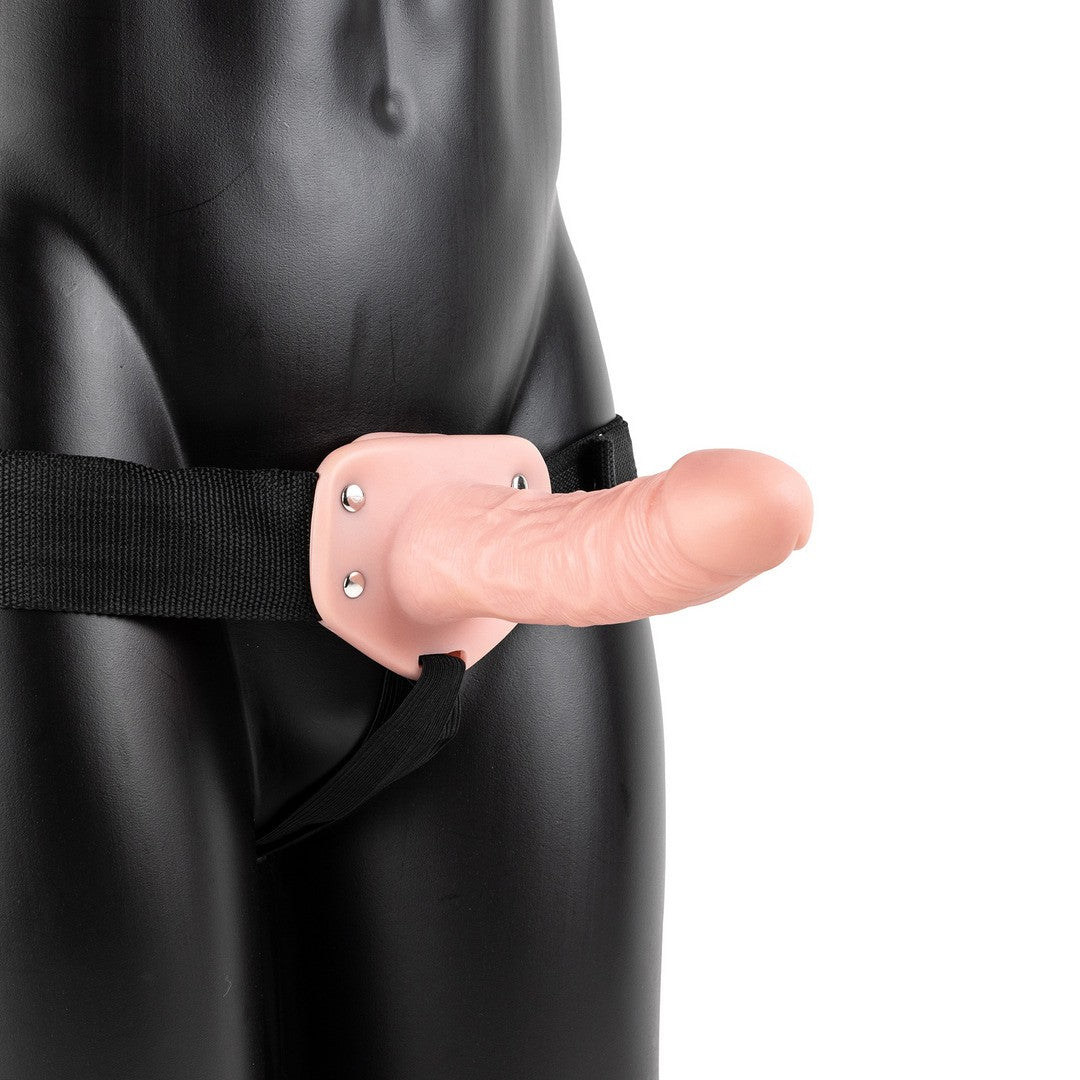 REALROCK HOLLOW STRAP-ON WITHOUT BALLS 6 /15,5 CM FLESH