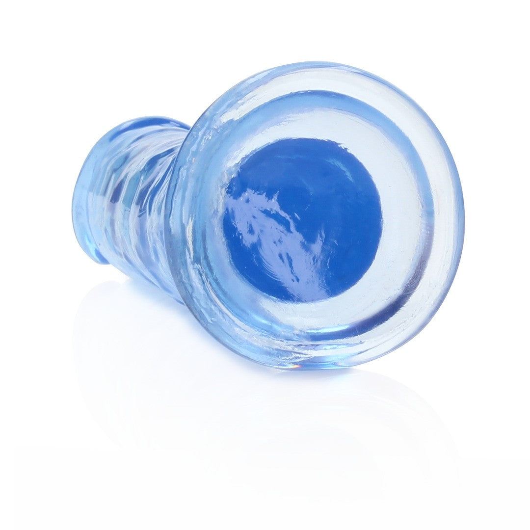DILDO STRAIGHT REALISTIC CRYSTAL CLEAR 6 /14.5 CM AZUL REALROCK