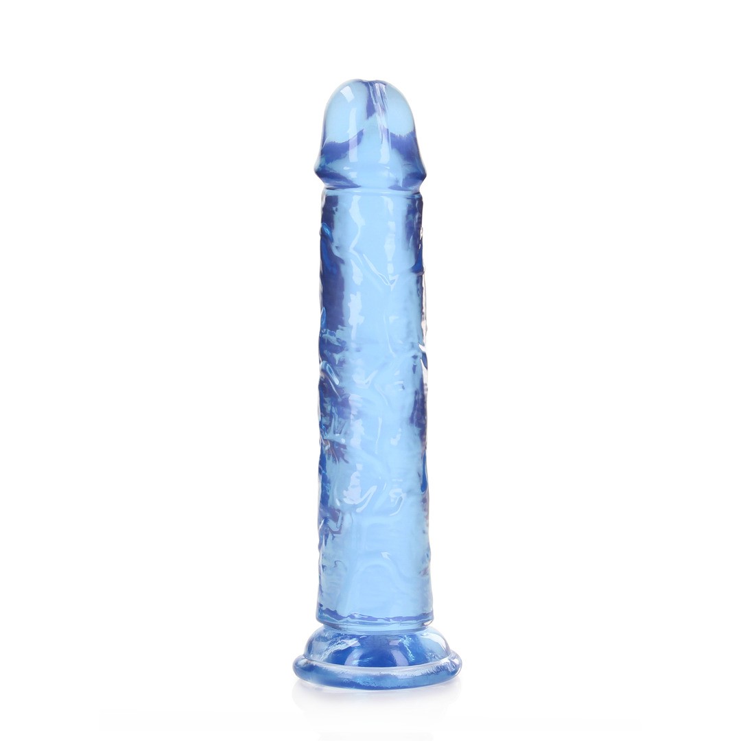 DILDO STRAIGHT REALISTIC CRYSTAL CLEAR 7 /18 CM AZUL REALROCK