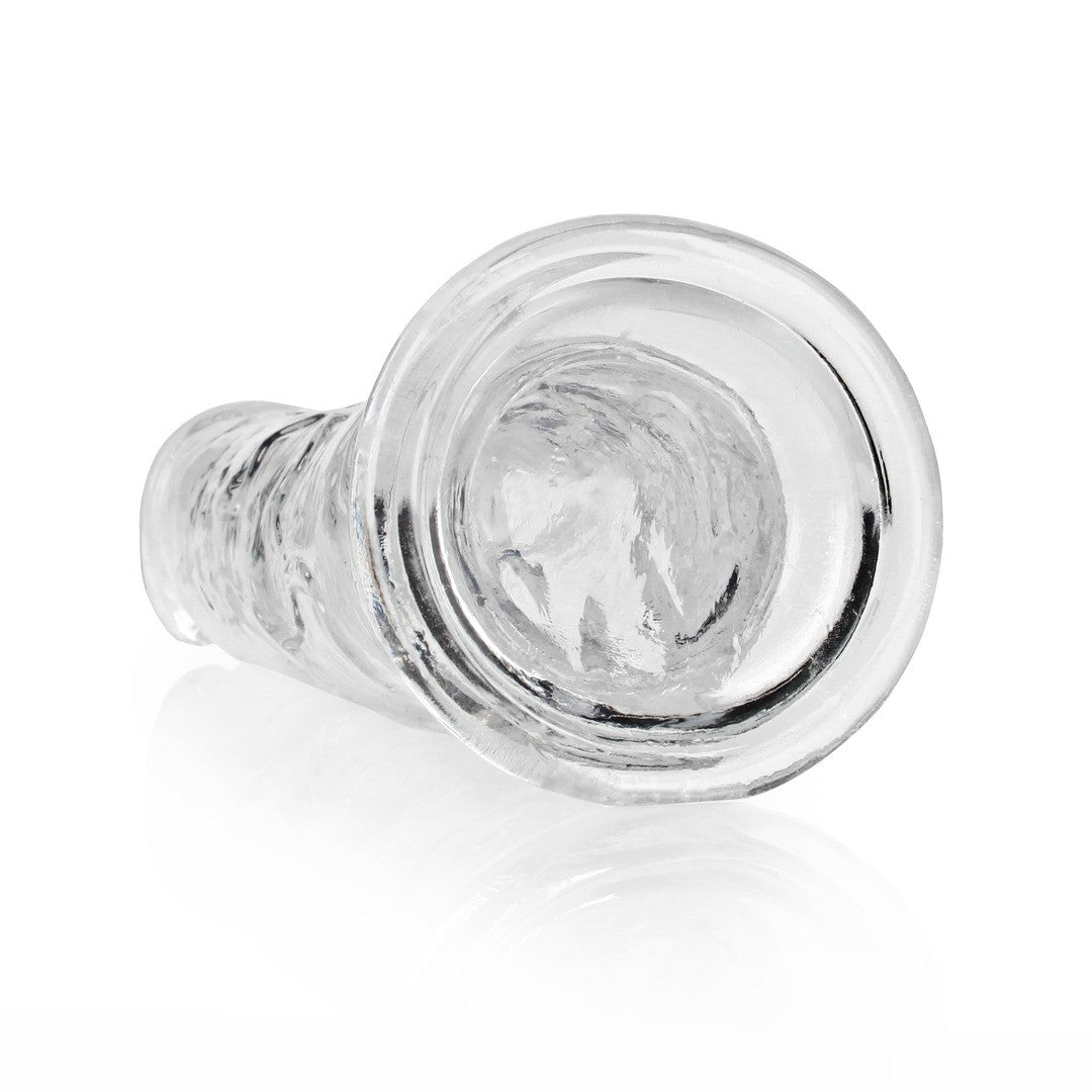 DILDO STRAIGHT REALISTIC CRYSTAL CLEAR 9 /23 CM TRANSPARENTE REALROCK