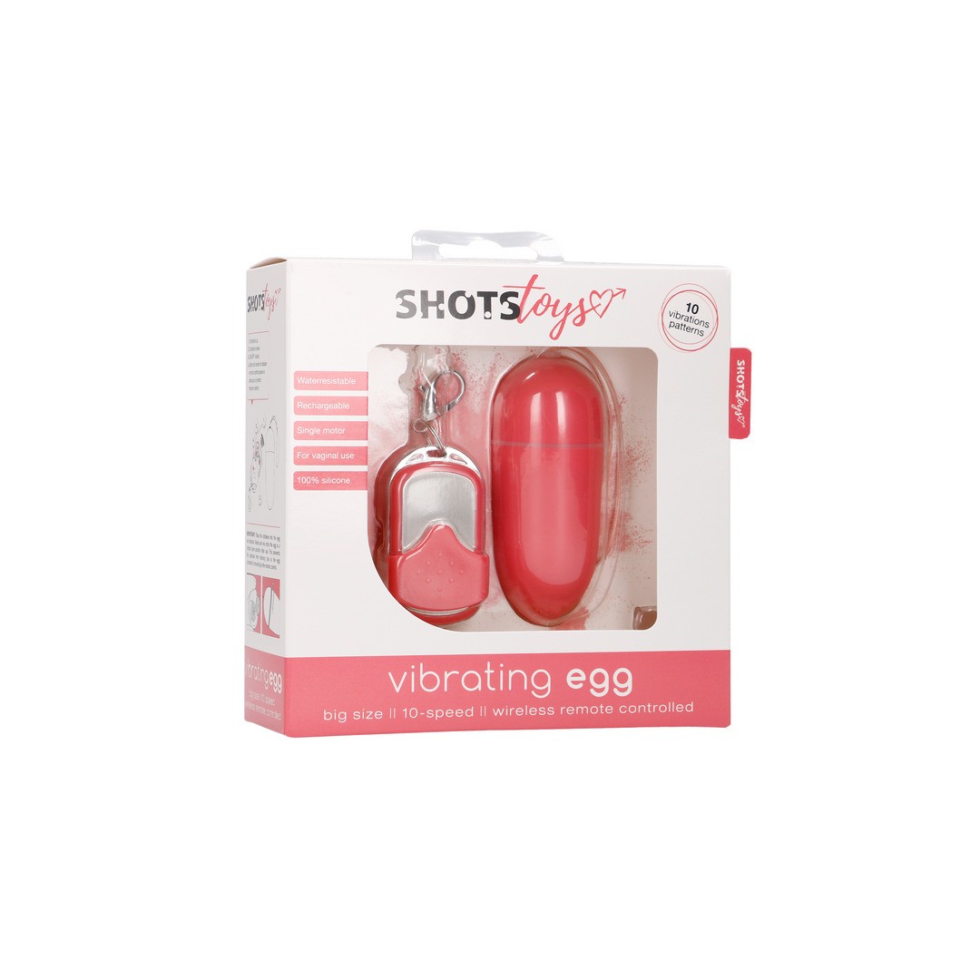 OVO VIBRATÓRIO COM COMANDO L ROSA SHOTS TOYS
