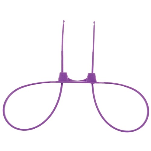 ALGEMAS DESCARTÁVEIS DE PLÁSTICO OUCH! ZIP TIE CUFFS ROXAS - Lust Sexshop
