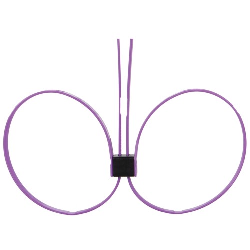 ALGEMAS DESCARTÁVEIS DE PLÁSTICO OUCH! ZIP TIE CUFFS EXTENDED ROXAS - Lust Sexshop
