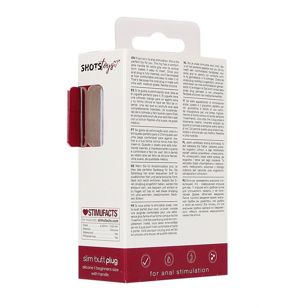 SHOTS TOYS SLIM BEGINNER BUTT PLUG RED