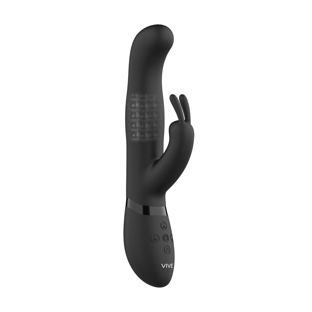 VIVE IZARA ROTATING BEADS RABBIT VIBRATOR BLACK