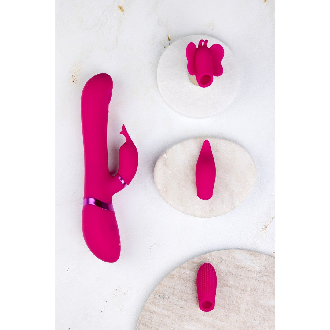 VIVE ETSU PULSE WAVE G-SPOT RABBIT CLITORAL STIMULATOR PINK