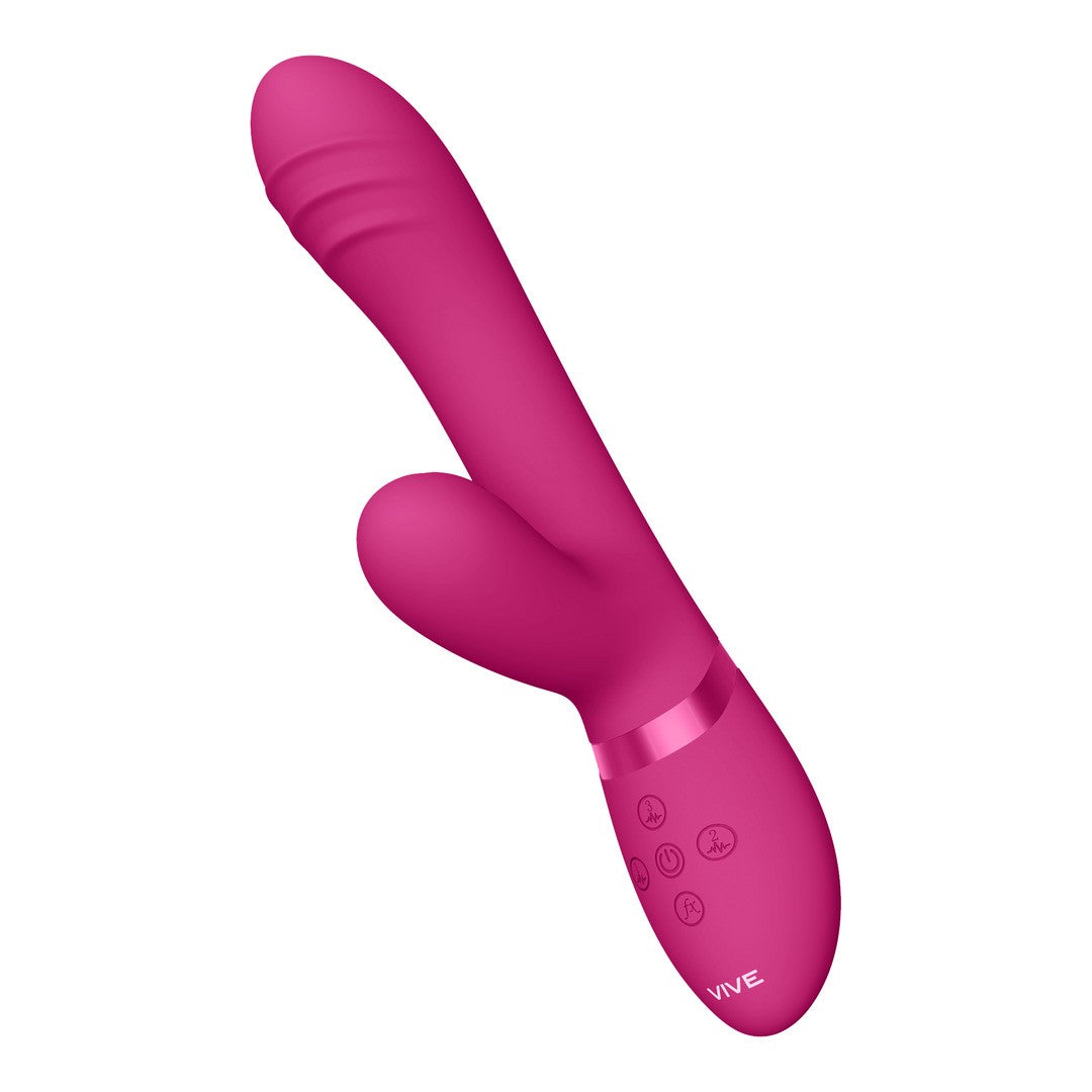 VIVE TANI FINGER MOTION WITH PULSE-WAVE VIBRATOR PINK