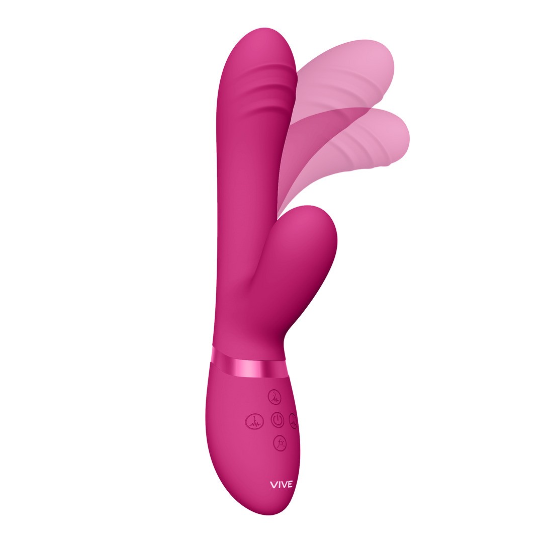 VIVE TANI FINGER MOTION WITH PULSE-WAVE VIBRATOR PINK