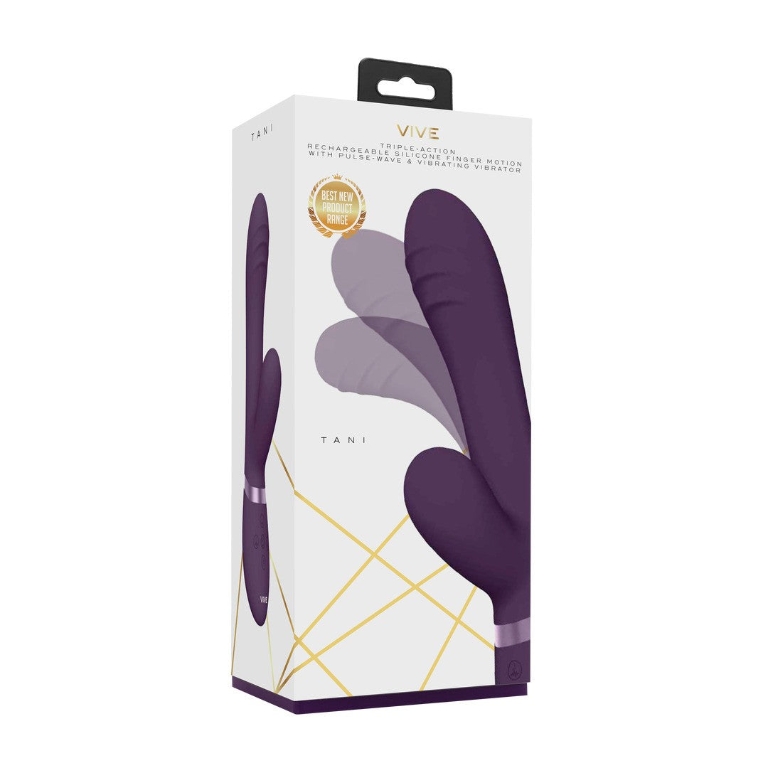 VIBRADOR TANI FINGER MOTION WITH PULSE-WAVE MORADO VIVE 