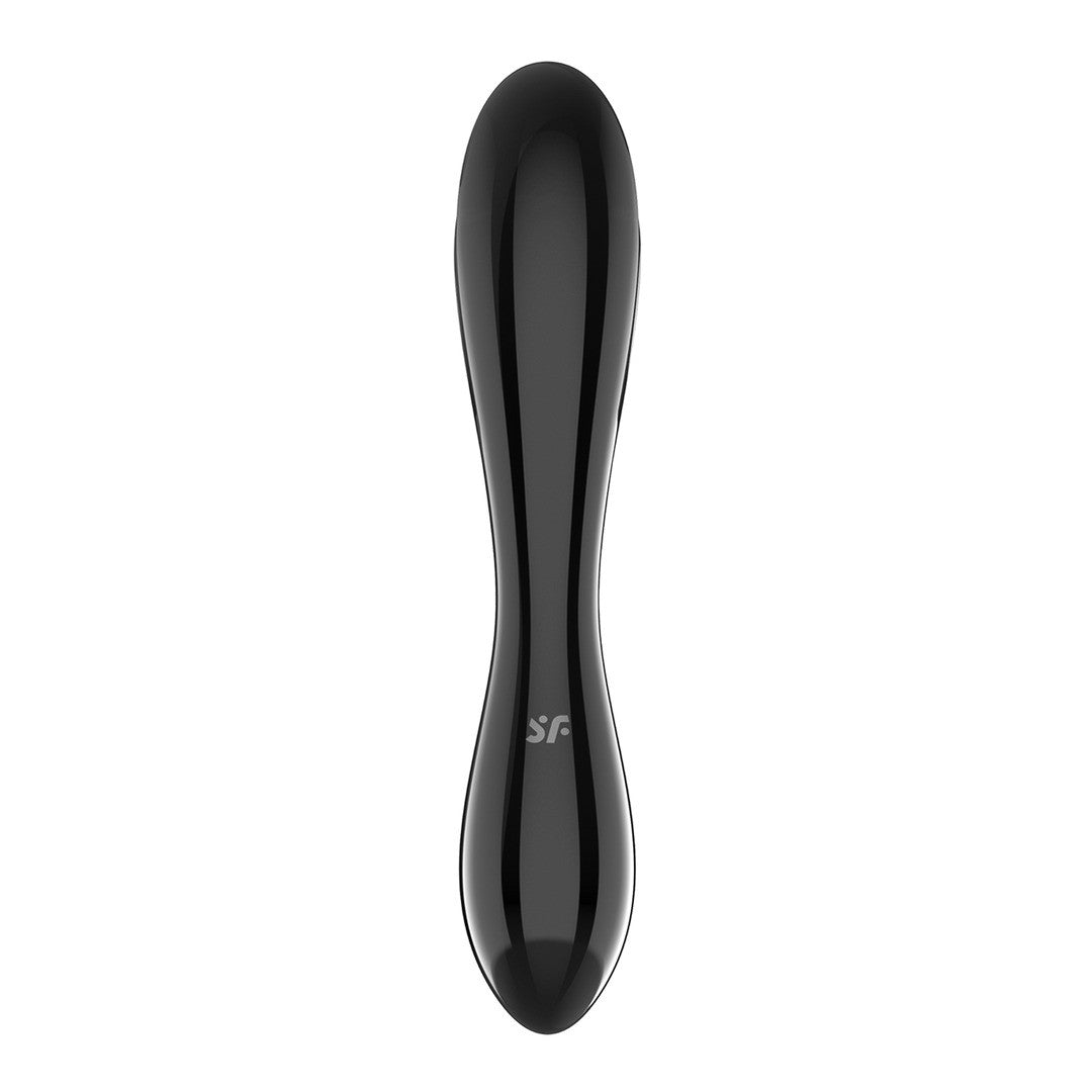 DILDO DE CRISTAL DAZZLING CRYSTAL 1 NEGRO SATISFYER