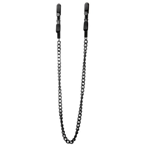 PINÇAS PARA MAMILOS OUCH! ADJUSTABLE NIPPLE CLAMPS PRETAS - Lust Sexshop