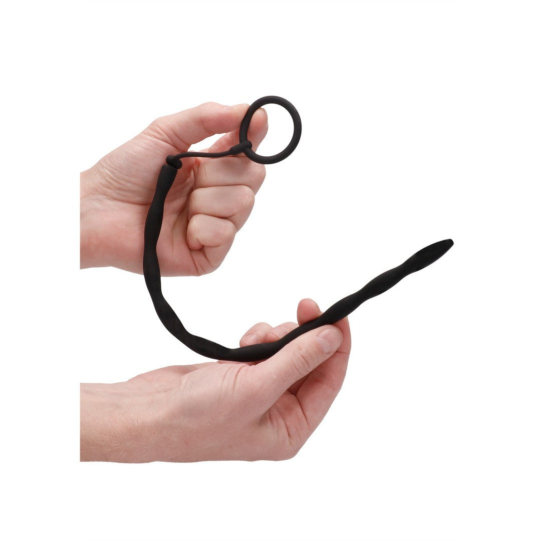 OUCH! SILICONE PLUG COCKRING SET BLACK