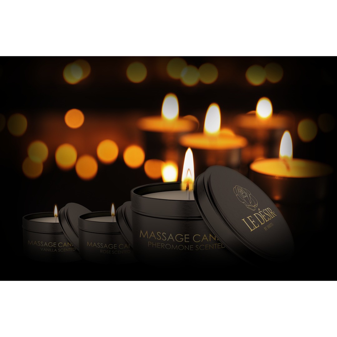 VELA DE MASSAGEM COM AROMA A ROSAS EROTIC 100 GR LE DÉSIR