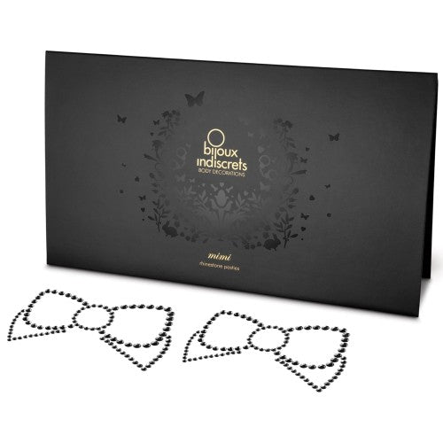 TAPA MAMILOS MIMI BOW BIJOUX INDISCRETS PRETOS - Lust Sexshop