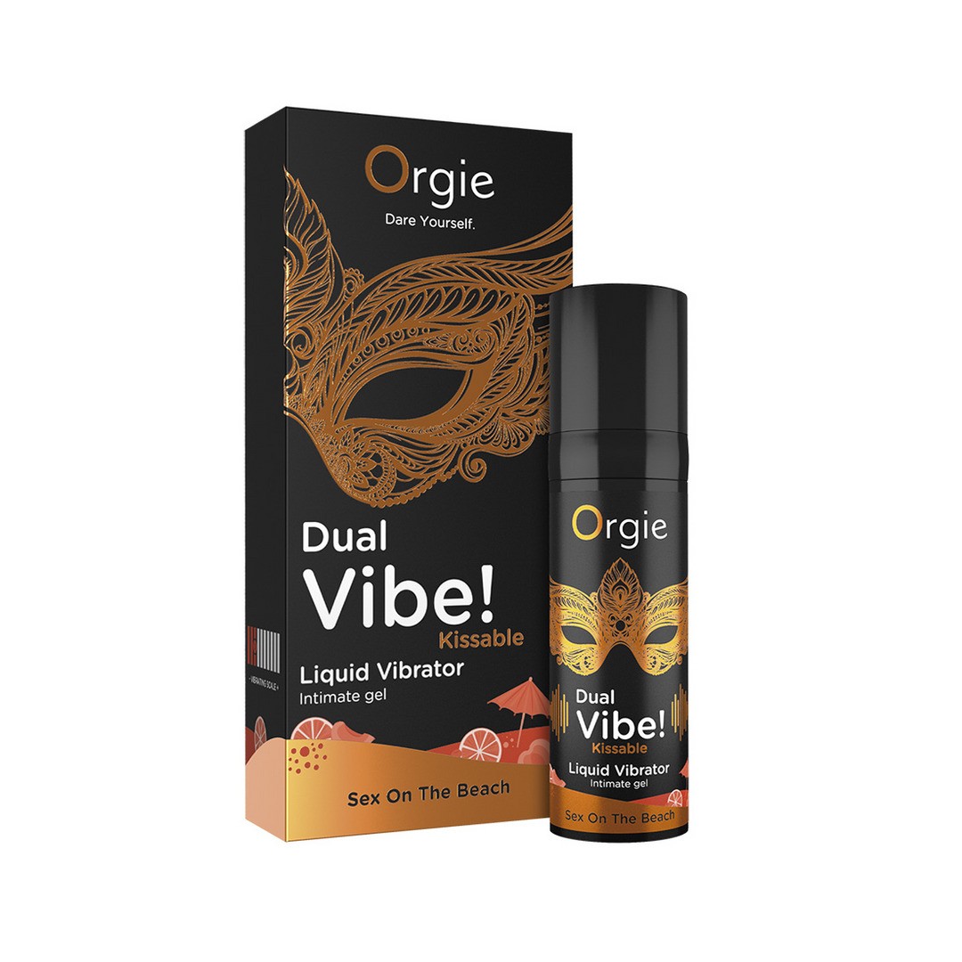 ORGIE DUAL VIBE KISSABLE LIQUID VIBRATOR  SEX ON THE BEACH 15ML