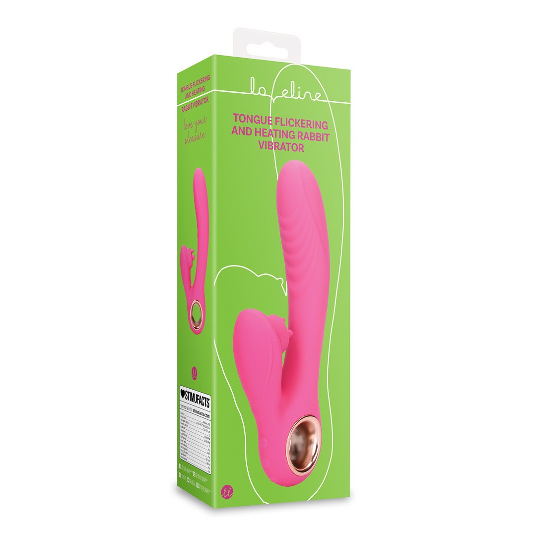 VIBRADOR RABBIT COM LAMBIDA E AQUECIMENTO EXUBERANT PINK LOVELINE