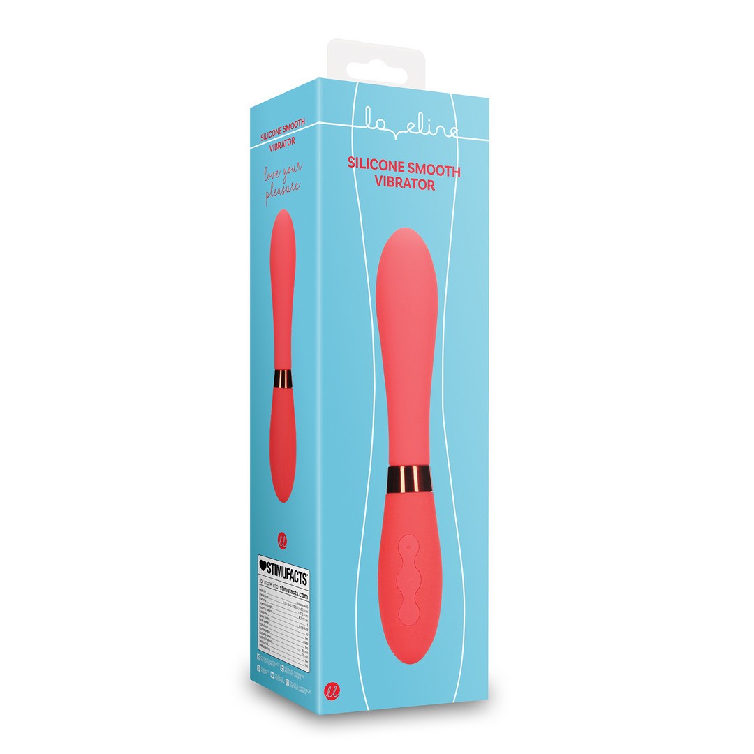 LOVELINE SILICONE SMOOTH VIBRATOR SALSA