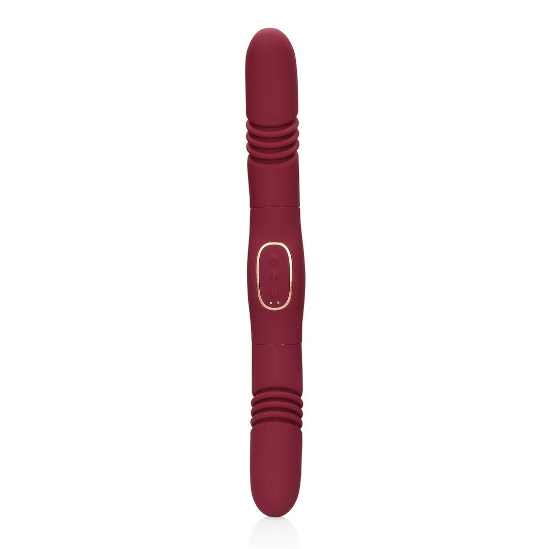 LOVELINE DOUBLE-SIDED THRUSTING VIBRATOR MERLOT GRAPE