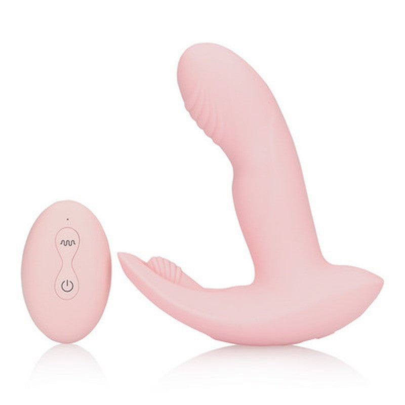 LOVELINE WEARABLE FINGERING MOTION VIBRATOR WITH REMOTE CONTROL CHERRY CHIFFON