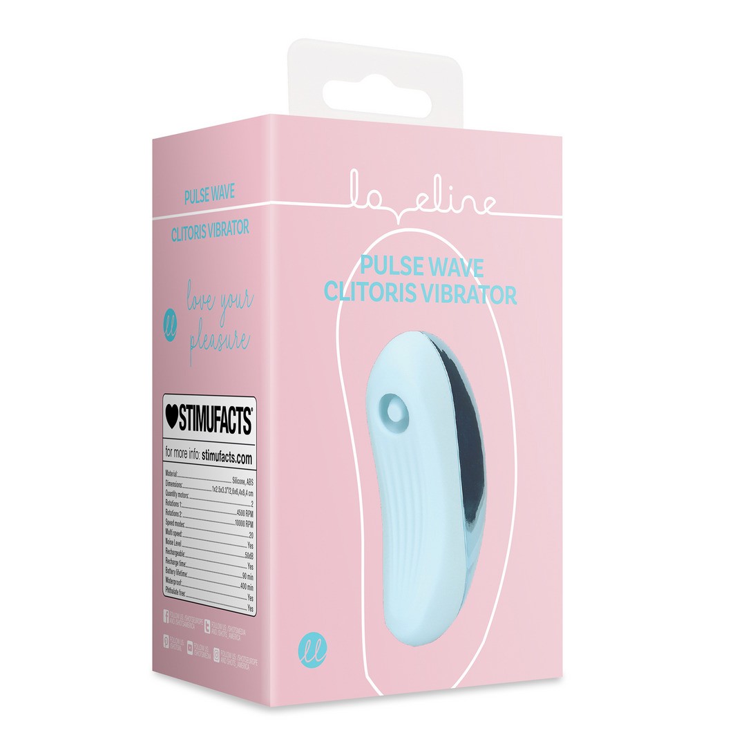 ESTIMULADOR PULSE WAVE CLITORIS VIBRATOR ARCTIC BLUE LOVELINE