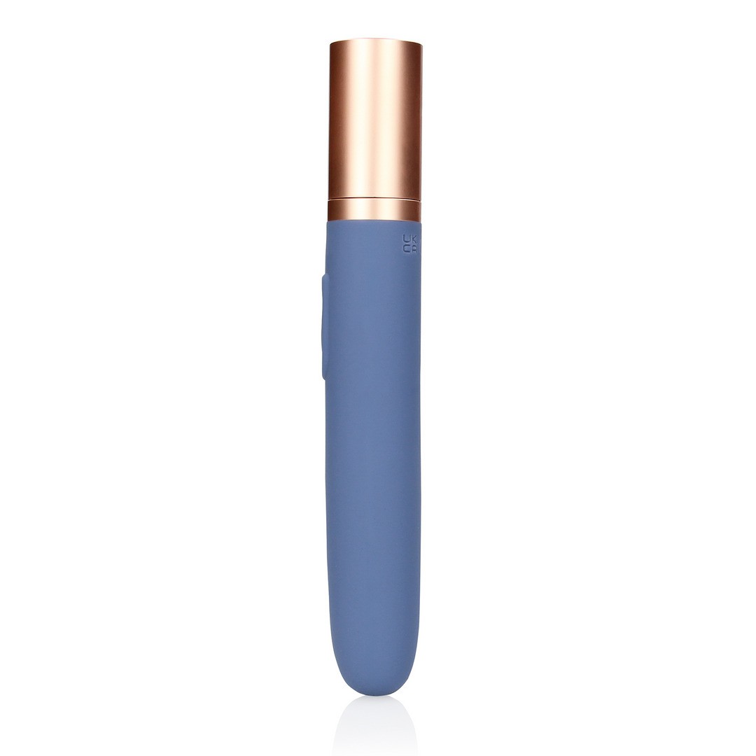 VIBRADOR DE VIAGEM COM COMPARTIMENTO PARA LUBRIFICANTE BLUE HORIZON LOVELINE