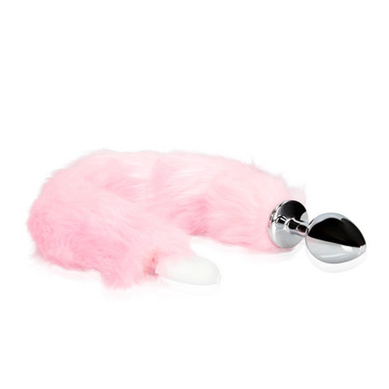 PLUG ANAL COM CAUDA DE RAPOSA ROSA LUMINOSA OUCH! - Lust Sexshop