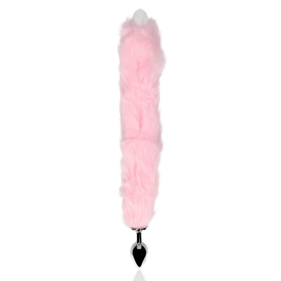 PLUG ANAL COM CAUDA DE RAPOSA ROSA LUMINOSA OUCH! - Lust Sexshop