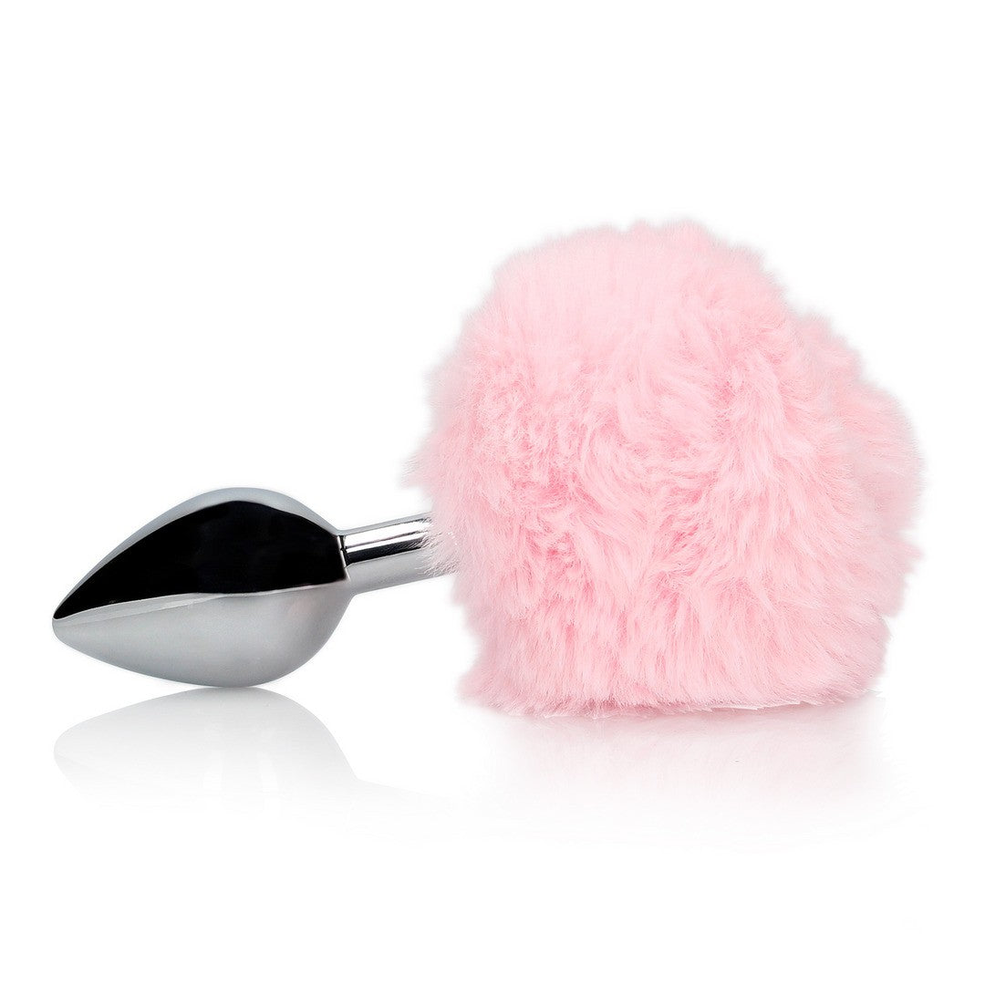 OUCH! BUNNY TAIL WITH METAL BUTT PLUG PINK