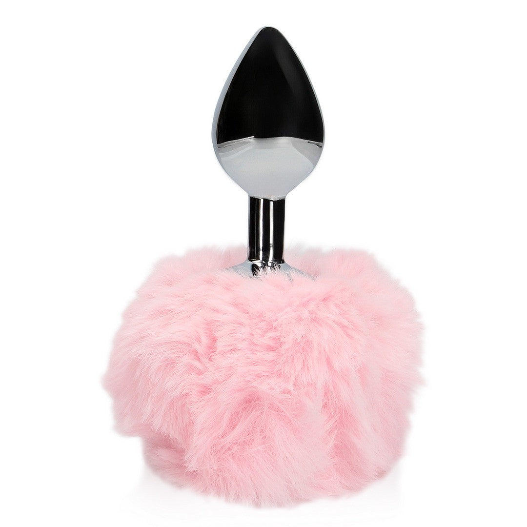 OUCH! BUNNY TAIL WITH METAL BUTT PLUG PINK