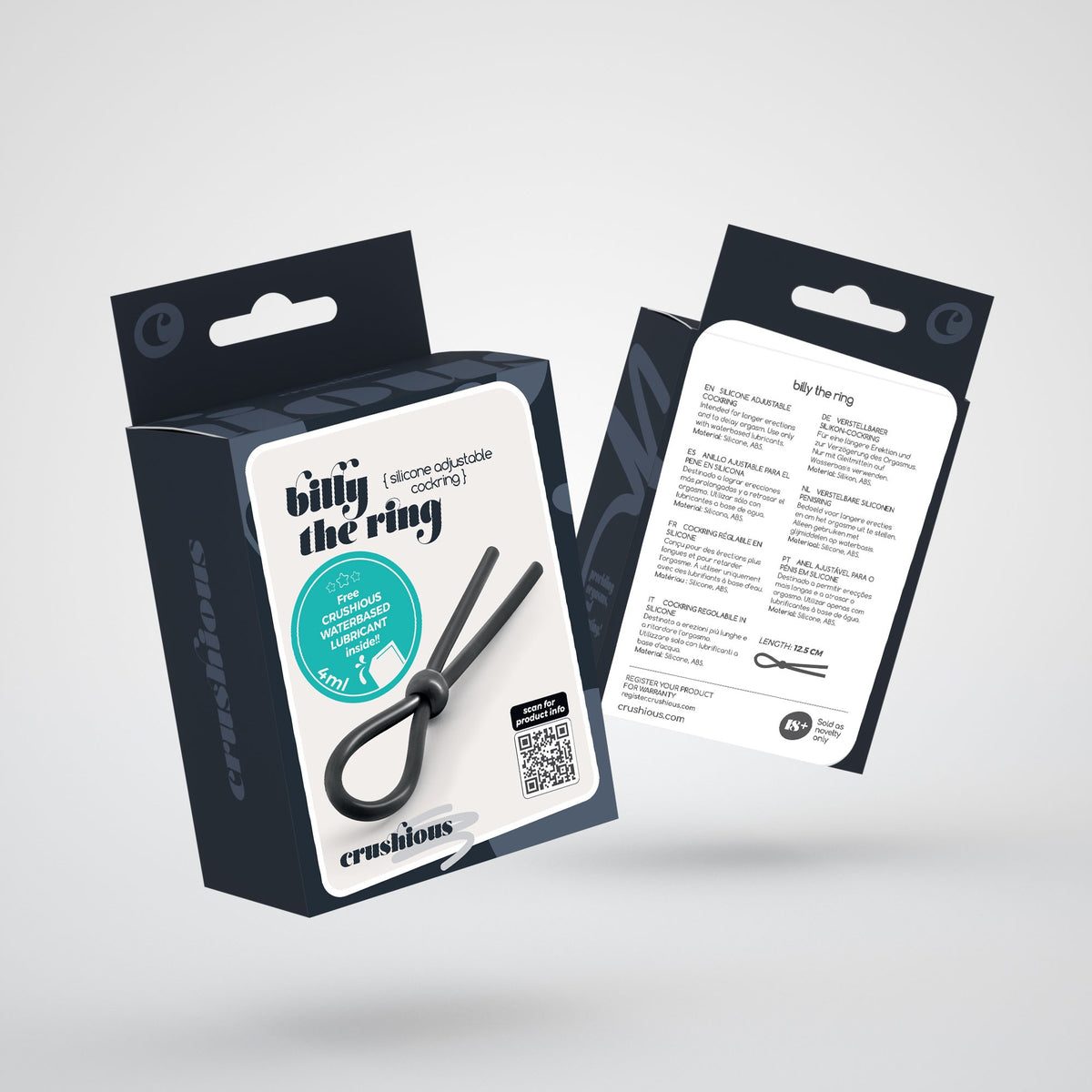 ANEL DE SILICONE AJUSTÁVEL PARA O PÉNIS BILLY THE RING CRUSHIOUS - Lust Sexshop