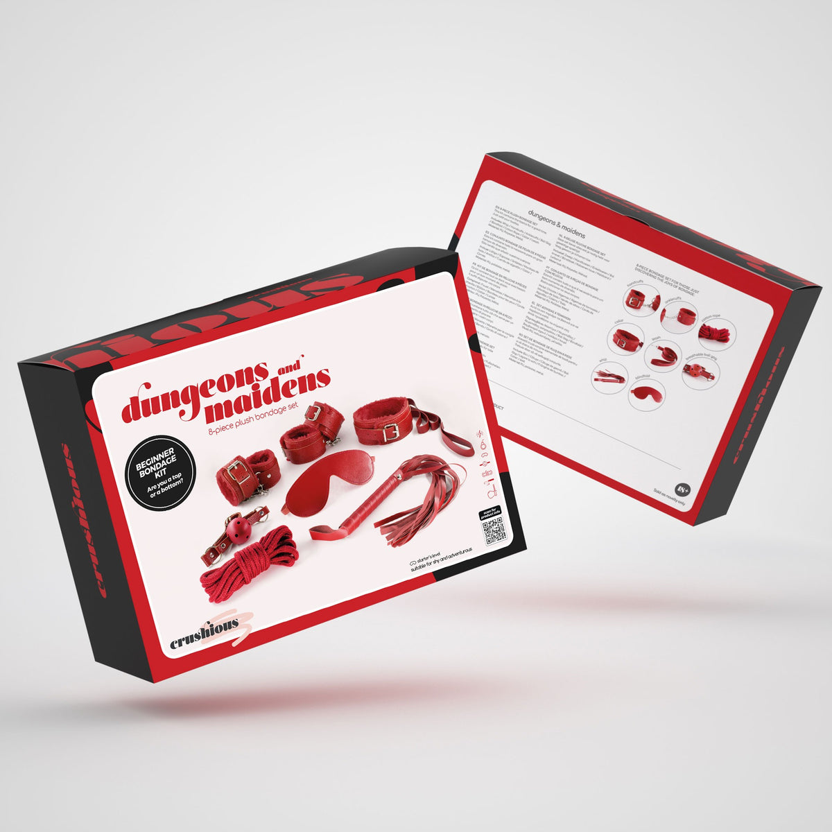 CRUSHIOUS DUNGEONS & MAIDENS BDSM KIT RED