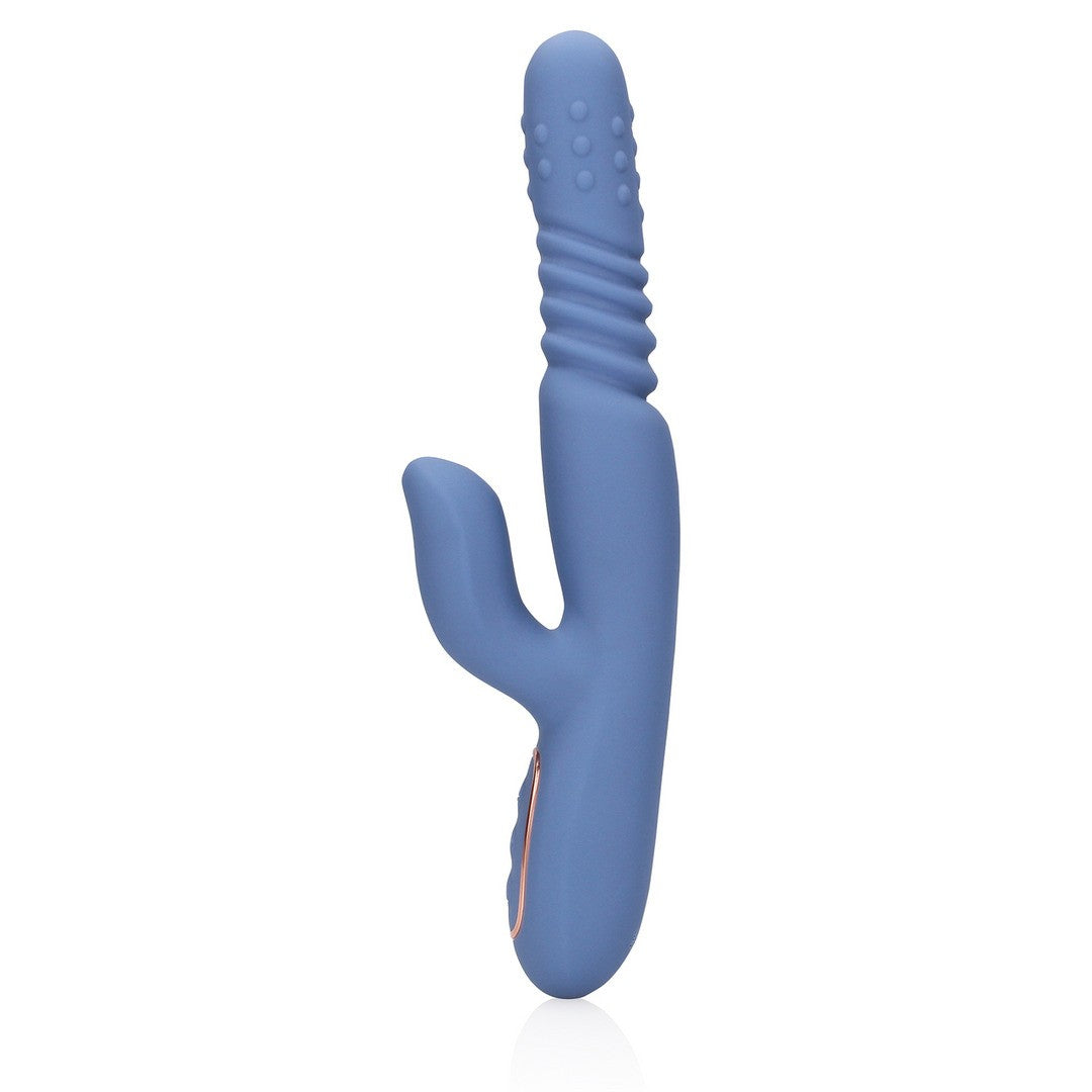 LOVELINE ROTATING BEADS AND THRUSTING RABBIT VIBRATOR  BLUE NOVA 