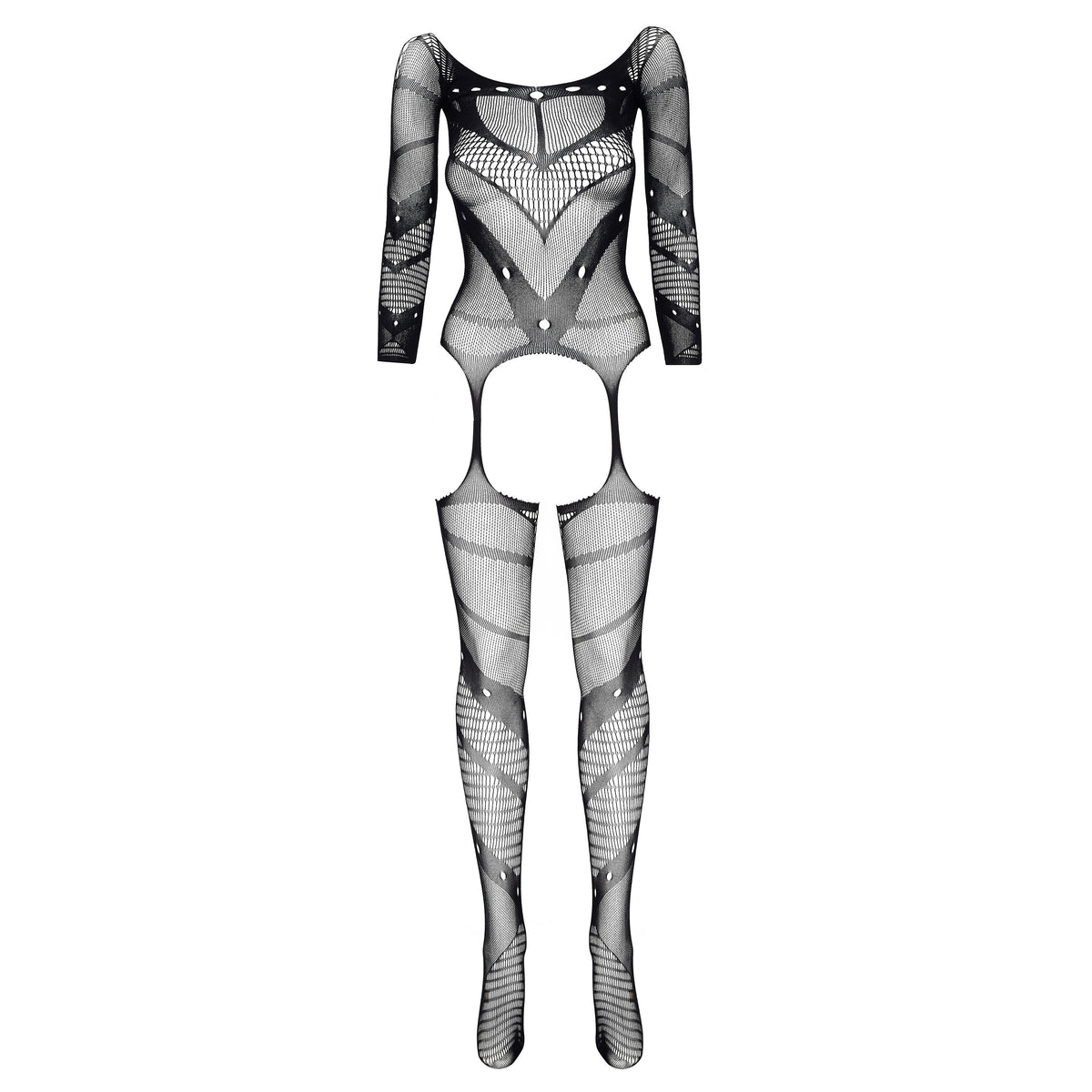 CATSUIT ESMERALDA NEGRO BEAUTY NIGHT FASHION
