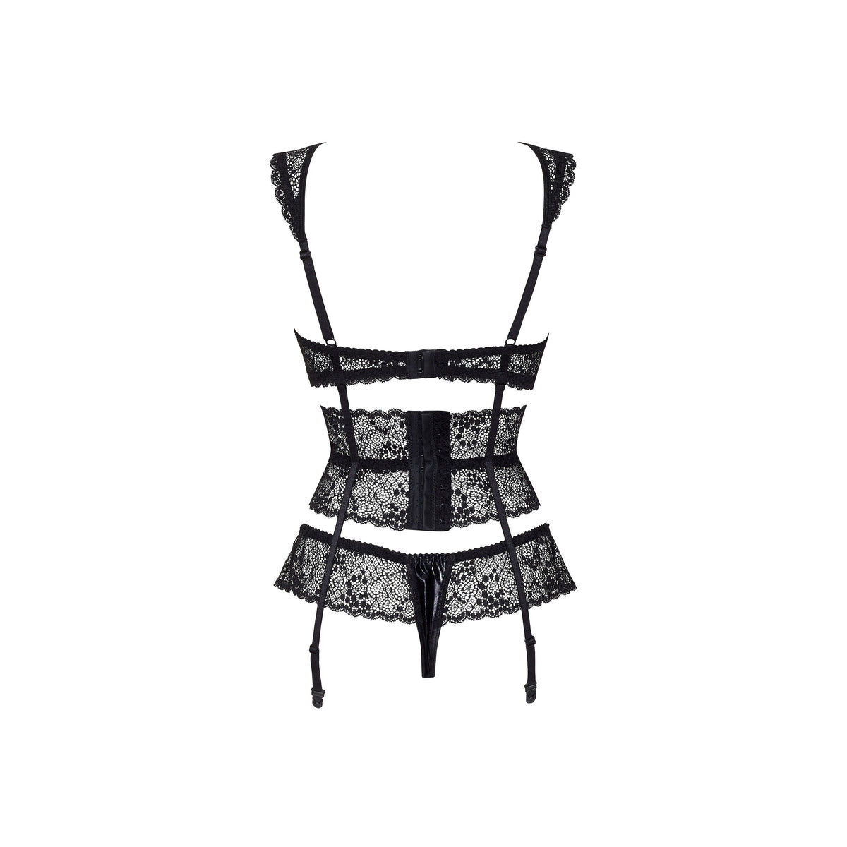 CONJUNTO DE 3 PEÇAS LILLIE PRETO BEAUTY NIGHT FASHION