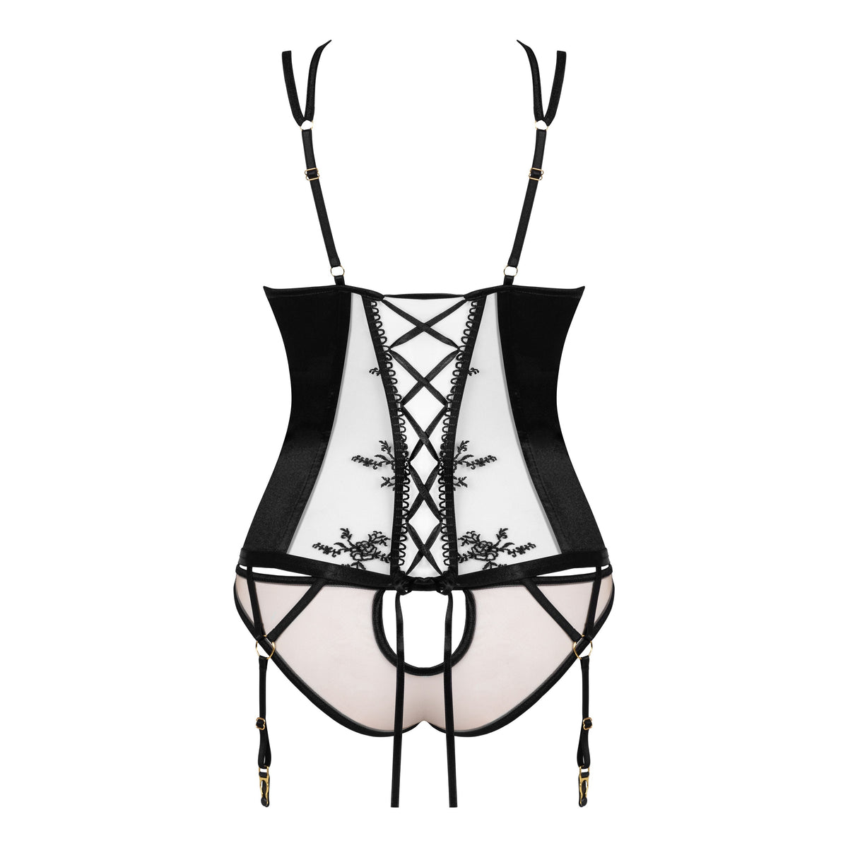 CORPETE E TANGA GIANNA PRETO BEAUTY NIGHT FASHION
