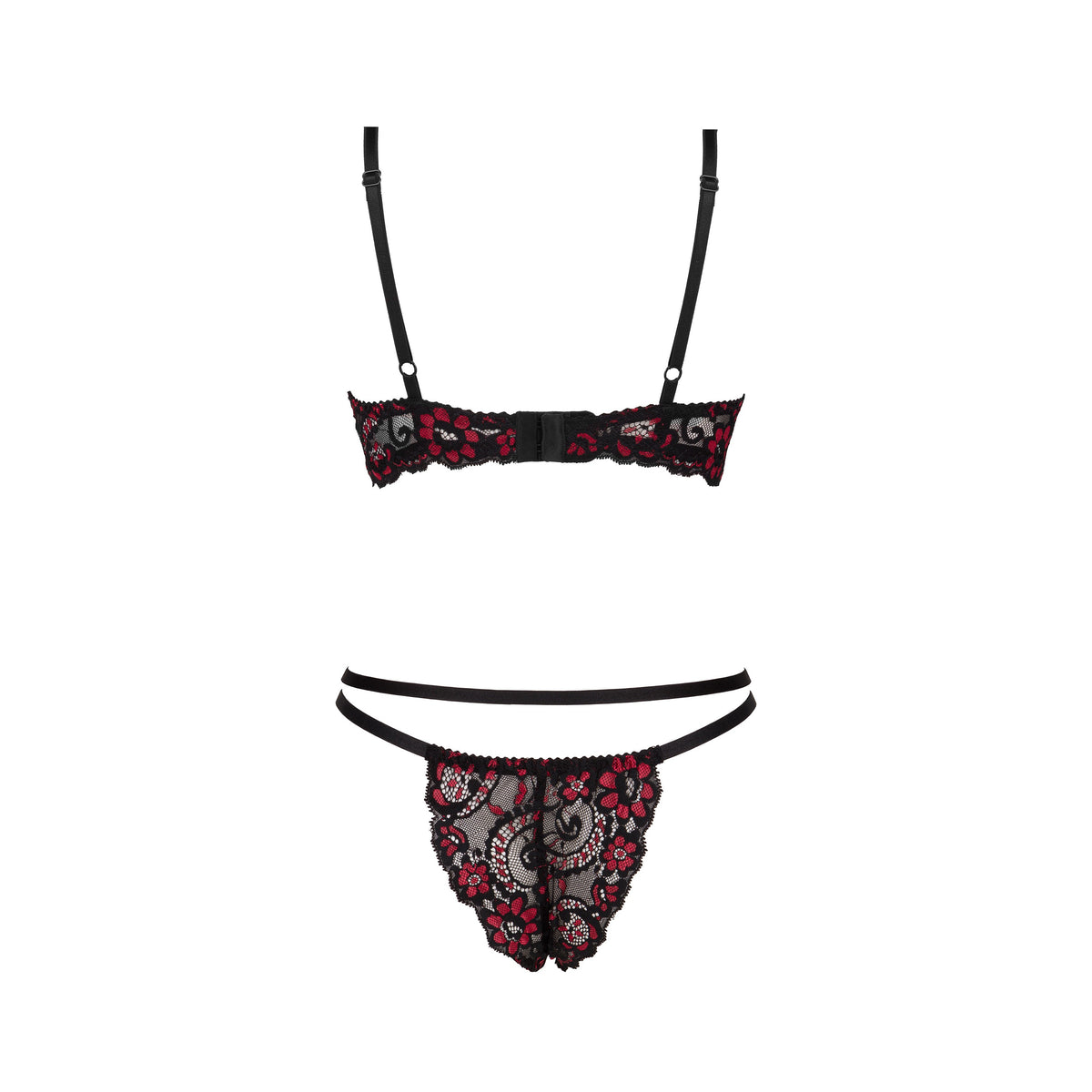 CONJUNTO DE 2 PEÇAS ROSALINDA PRETO BEAUTY NIGHT FASHION