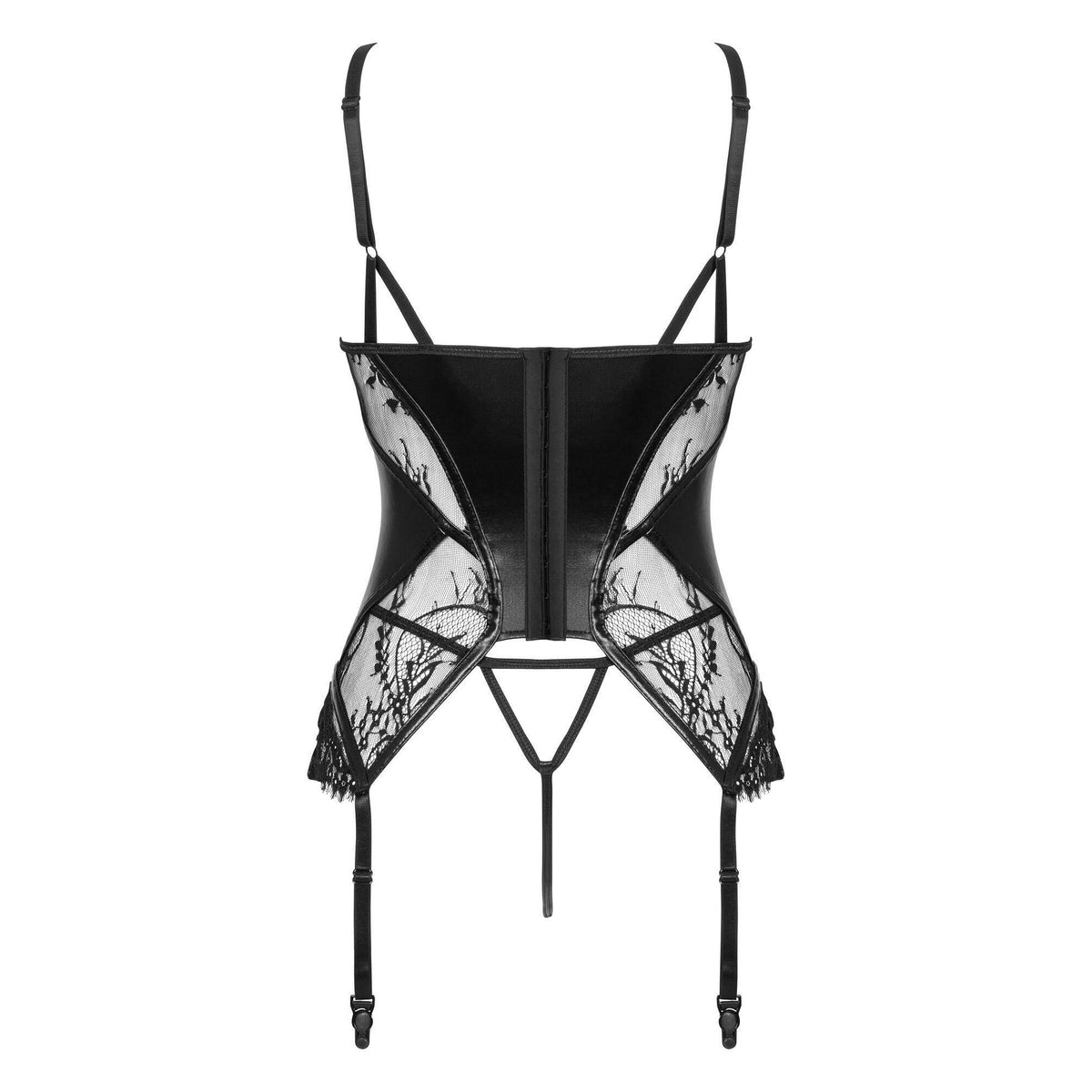 CORSÉ Y TANGA LEONELA NEGRO BEAUTY NIGHT FASHION