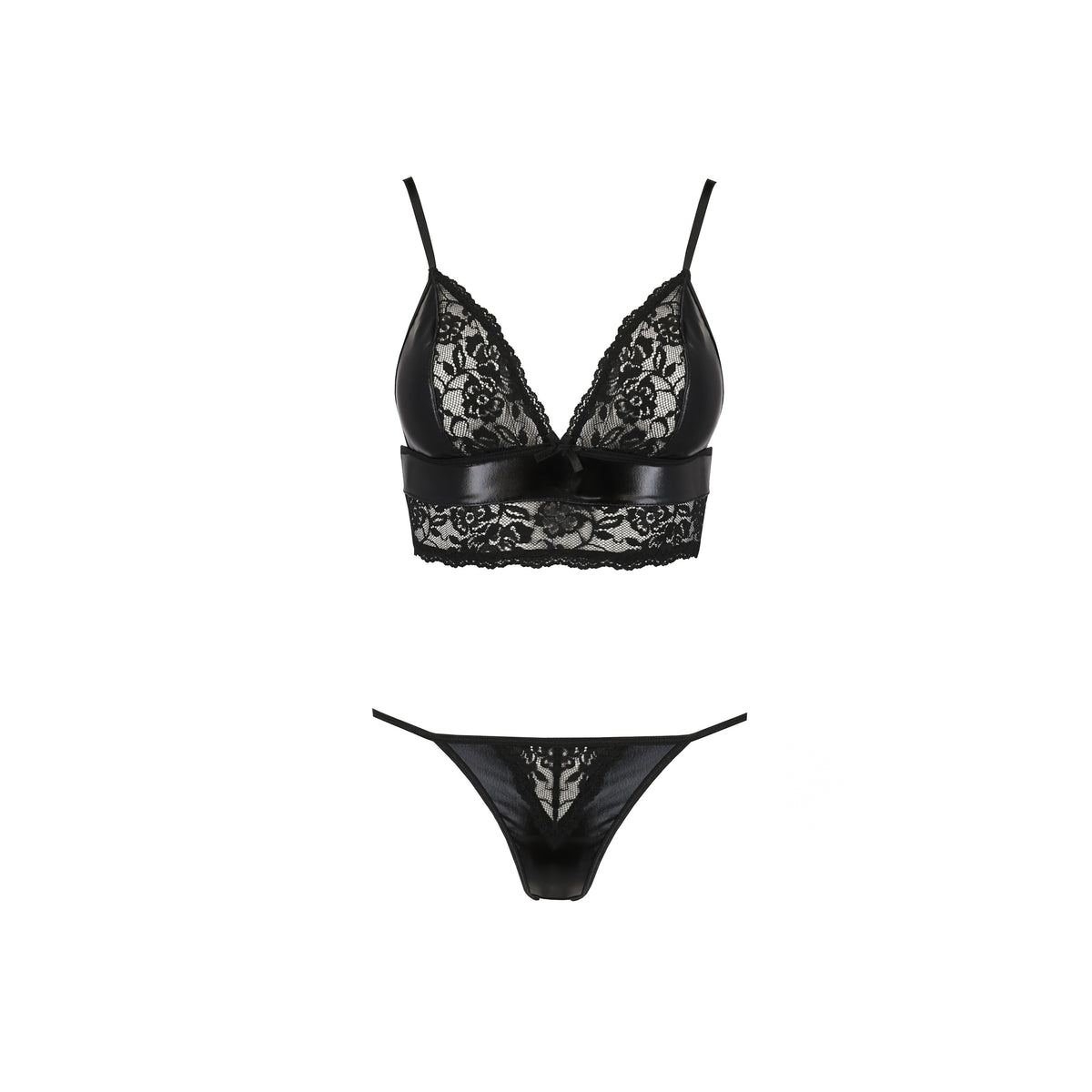 PASSION EROTIC LINE ASUNA SET 2 PIECE BLACK